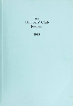 Climbers' Club 1993 Journal cover